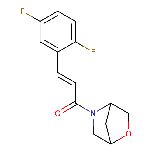 (2E)-3-(2,5-difluorophenyl)-1-{2-oxa-5-azabicyclo[2.2.1]heptan-5-yl}prop-2-en-1-one