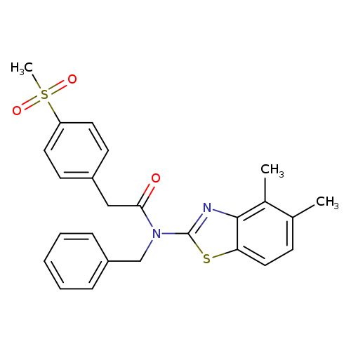 N-benzyl-N-(4,5-dimethyl-1,3-benzothiazol-2-yl)-2-(4-methanesulfonylphenyl)acetamide