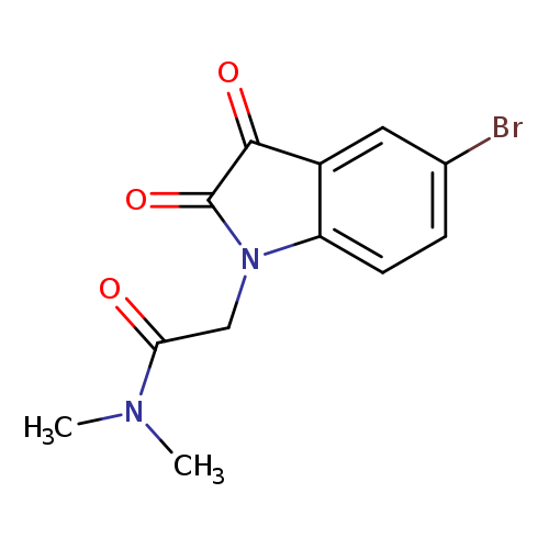 2-(5-bromo-2,3-dioxo-2,3-dihydro-1H-indol-1-yl)-N,N-dimethylacetamide