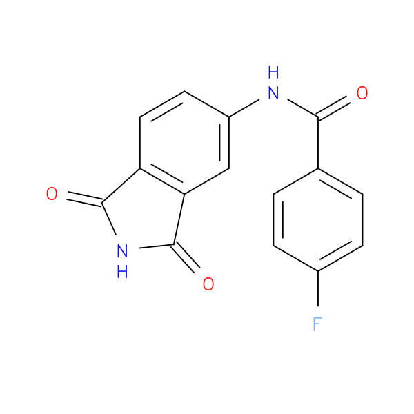 N-(1,3-dioxo-2,3-dihydro-1H-isoindol-5-yl)-4-fluorobenzamide
