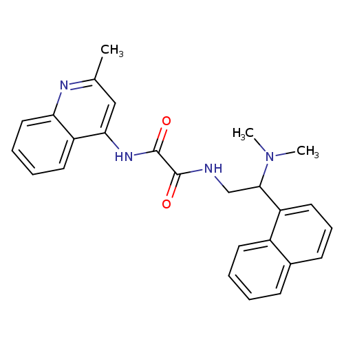 N-[2-(dimethylamino)-2-(naphthalen-1-yl)ethyl]-N'-(2-methylquinolin-4-yl)ethanediamide