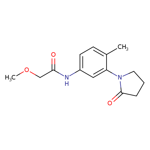 2-methoxy-N-[4-methyl-3-(2-oxopyrrolidin-1-yl)phenyl]acetamide