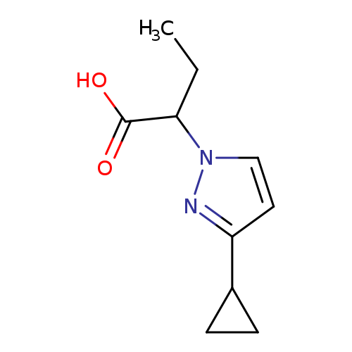 2-(3-cyclopropyl-1H-pyrazol-1-yl)butanoicacid