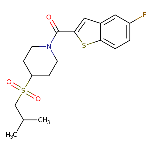 1-(5-fluoro-1-benzothiophene-2-carbonyl)-4-(2-methylpropanesulfonyl)piperidine