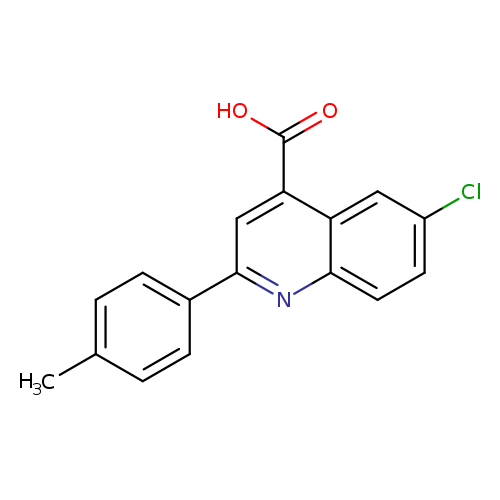 6-Chloro-2-(4-methylphenyl)quinoline-4-carboxylic acid