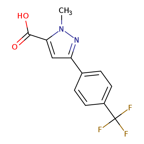 1-methyl-3-(4-(trifluoromethyl)phenyl)-1H-pyrazole-5-carboxylic acid