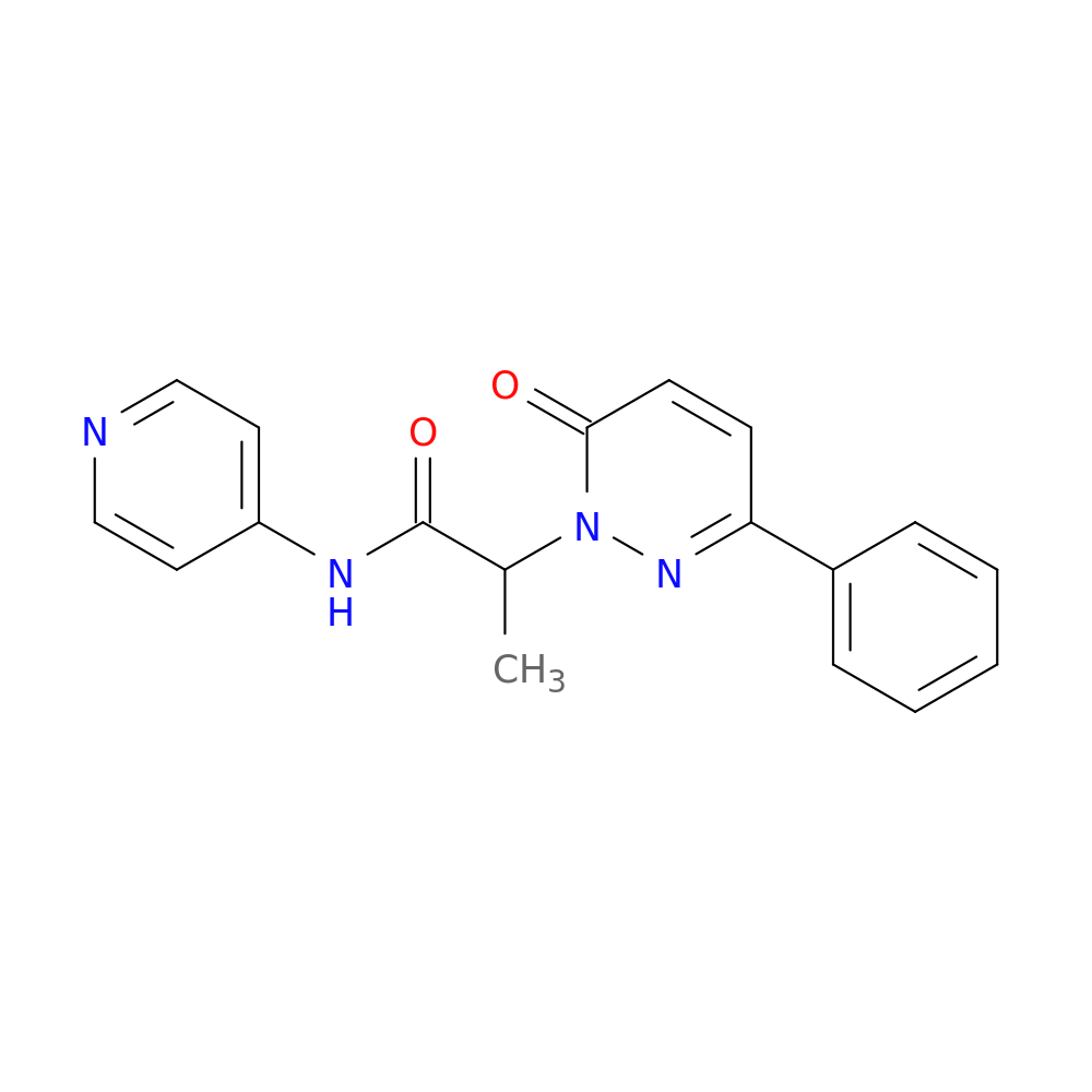 2-(6-oxo-3-phenyl-1,6-dihydropyridazin-1-yl)-N-(pyridin-4-yl)propanamide