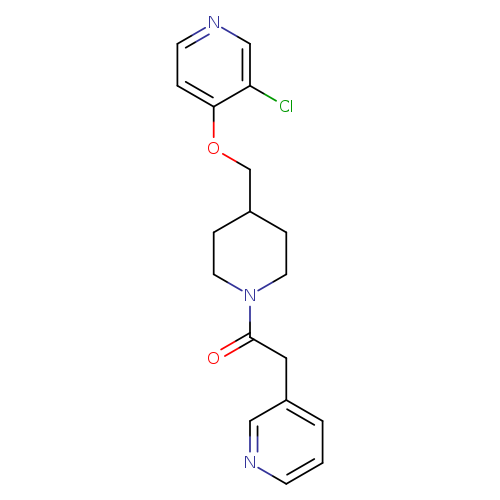 1-(4-{[(3-chloropyridin-4-yl)oxy]methyl}piperidin-1-yl)-2-(pyridin-3-yl)ethan-1-one