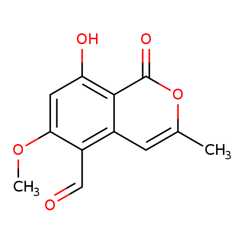 8-hydroxy-6-methoxy-3-methyl-1-oxo-1H-isochromene-5-carbaldehyde