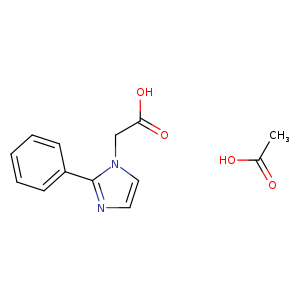 2-(2-Phenyl-1H-imidazol-1-yl)acetic acid compound with acetic acid (1:1)