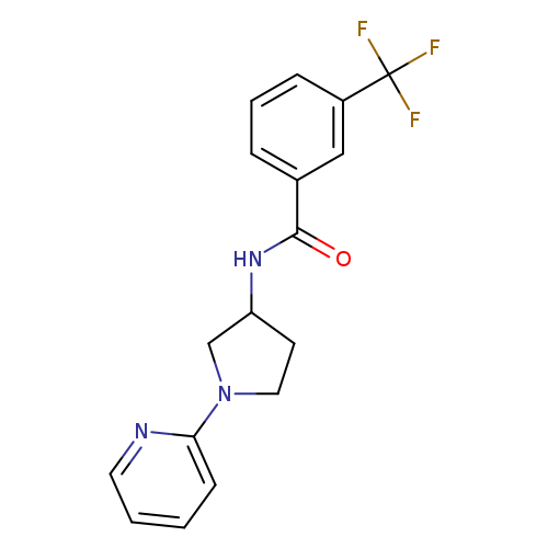 N-[1-(pyridin-2-yl)pyrrolidin-3-yl]-3-(trifluoromethyl)benzamide