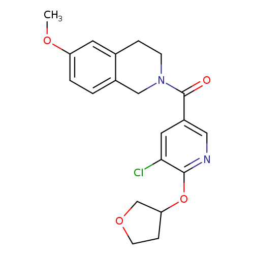 2-[5-chloro-6-(oxolan-3-yloxy)pyridine-3-carbonyl]-6-methoxy-1,2,3,4-tetrahydroisoquinoline