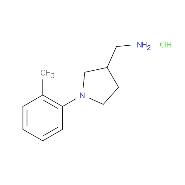 {[1-(2-methylphenyl)-3-pyrrolidinyl]methyl}amine hydrochloride