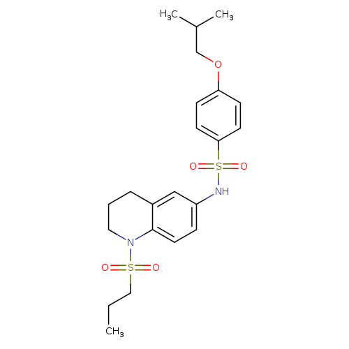 4-(2-methylpropoxy)-N-[1-(propane-1-sulfonyl)-1,2,3,4-tetrahydroquinolin-6-yl]benzene-1-sulfonamide