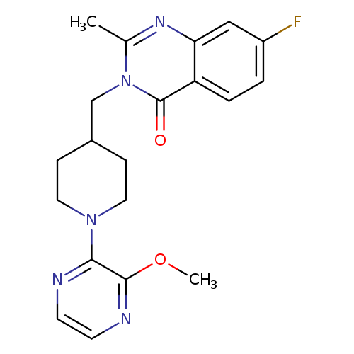 7-fluoro-3-{[1-(3-methoxypyrazin-2-yl)piperidin-4-yl]methyl}-2-methyl-3,4-dihydroquinazolin-4-one