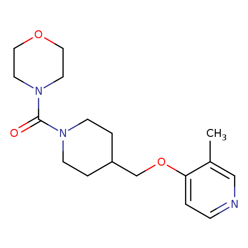 4-(4-{[(3-methylpyridin-4-yl)oxy]methyl}piperidine-1-carbonyl)morpholine