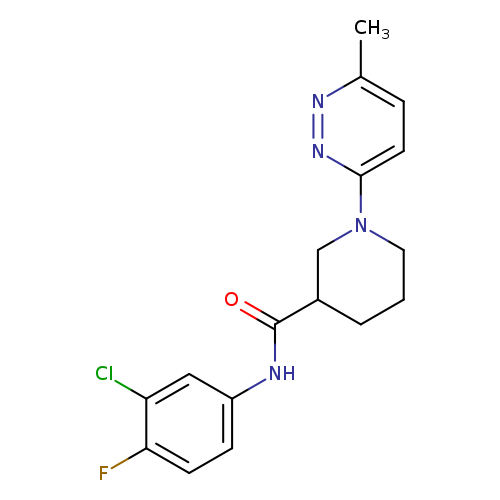 N-(3-chloro-4-fluorophenyl)-1-(6-methylpyridazin-3-yl)piperidine-3-carboxamide