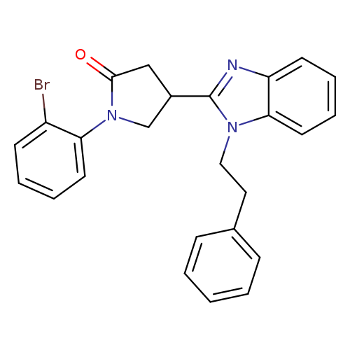 1-(2-bromophenyl)-4-[1-(2-phenylethyl)-1H-1,3-benzodiazol-2-yl]pyrrolidin-2-one