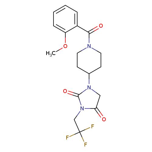 1-[1-(2-methoxybenzoyl)piperidin-4-yl]-3-(2,2,2-trifluoroethyl)imidazolidine-2,4-dione