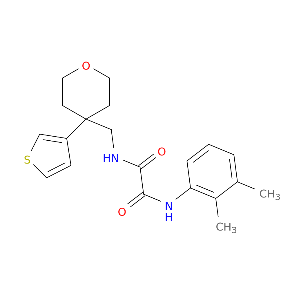 N-(2,3-dimethylphenyl)-N'-{[4-(thiophen-3-yl)oxan-4-yl]methyl}ethanediamide