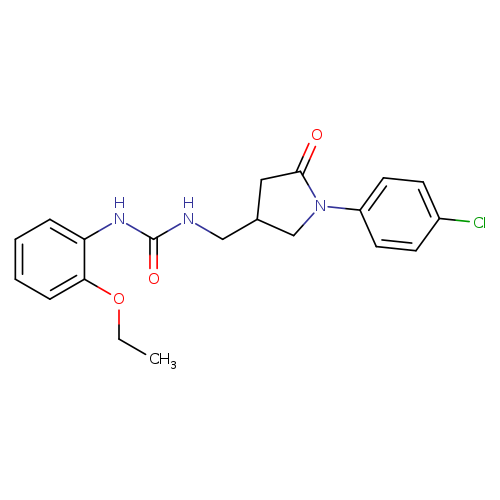 3-{[1-(4-chlorophenyl)-5-oxopyrrolidin-3-yl]methyl}-1-(2-ethoxyphenyl)urea