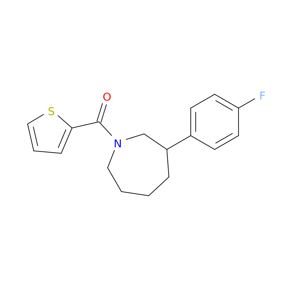3-(4-fluorophenyl)-1-(thiophene-2-carbonyl)azepane