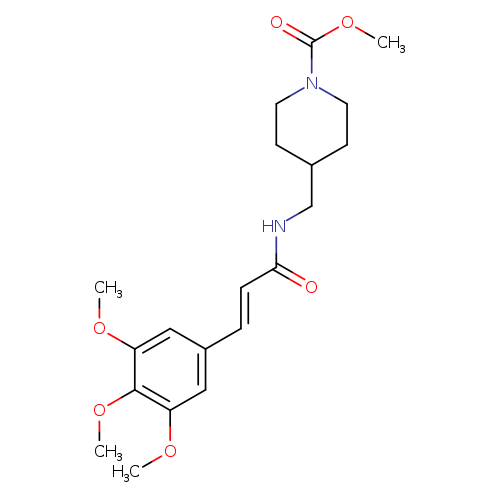 methyl 4-{[(2E)-3-(3,4,5-trimethoxyphenyl)prop-2-enamido]methyl}piperidine-1-carboxylate