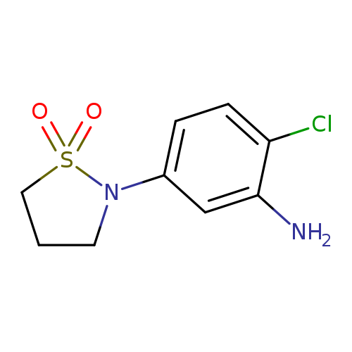 2-(3-Amino-4-chlorophenyl)-1lambda(6),2-thiazolidine-1,1-dione