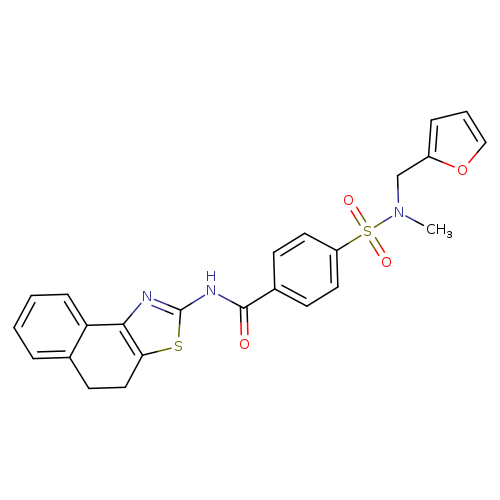 4-{[(furan-2-yl)methyl](methyl)sulfamoyl}-N-{4H,5H-naphtho[1,2-d][1,3]thiazol-2-yl}benzamide