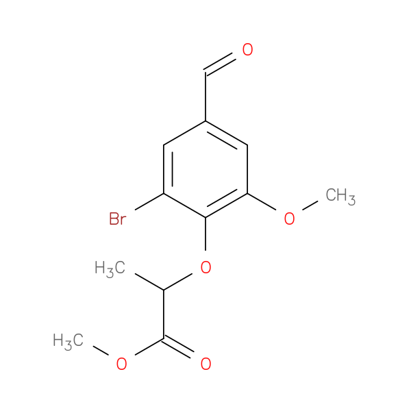 methyl 2-(2-bromo-4-formyl-6-methoxyphenoxy)propanoate