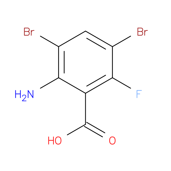 Benzoic acid, 2-amino-3,5-dibromo-6-fluoro-