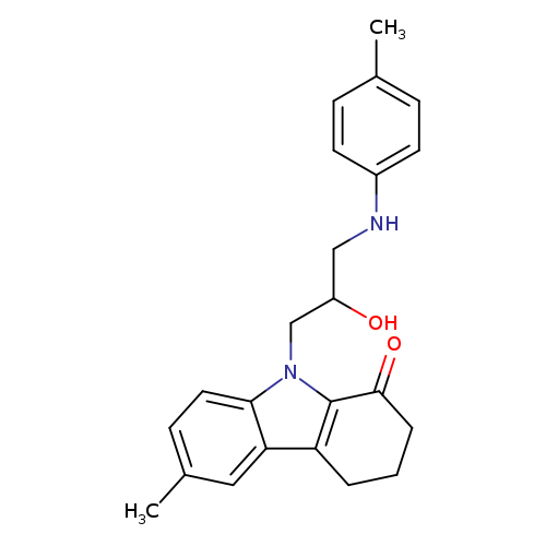 9-{2-hydroxy-3-[(4-methylphenyl)amino]propyl}-6-methyl-2,3,4,9-tetrahydro-1H-carbazol-1-one