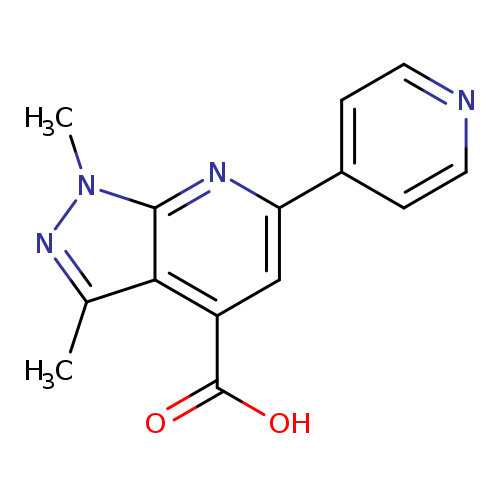 1,3-dimethyl-6-(pyridin-4-yl)-1H-pyrazolo[3,4-b]pyridine-4-carboxylic acid
