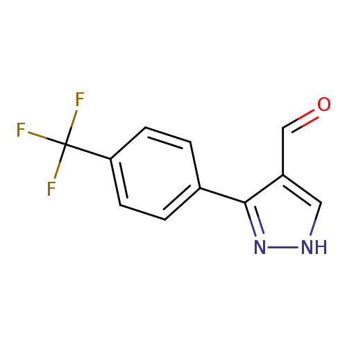 1H-Pyrazole-4-carboxaldehyde, 3-[4-(trifluoromethyl)phenyl]-