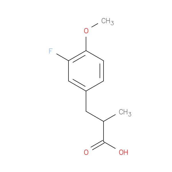 3-(3-Fluoro-4-methoxyphenyl)-2-methylpropanoic acid