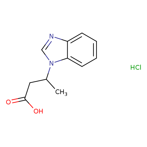 3-(1H-1,3-Benzodiazol-1-yl)butanoic acid hydrochloride