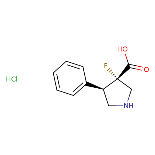 rac-(3R,4S)-3-fluoro-4-phenylpyrrolidine-3-carboxylicacidhydrochloride