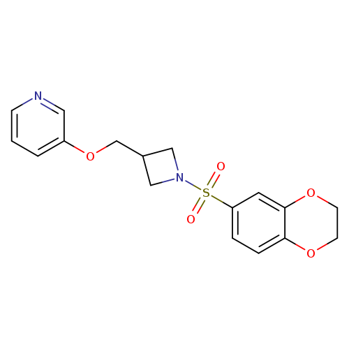 3-{[1-(2,3-dihydro-1,4-benzodioxine-6-sulfonyl)azetidin-3-yl]methoxy}pyridine