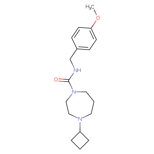 4-cyclobutyl-N-[(4-methoxyphenyl)methyl]-1,4-diazepane-1-carboxamide