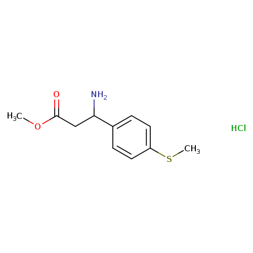 Methyl 3-amino-3-[4-(methylsulfanyl)phenyl]propanoate hydrochloride