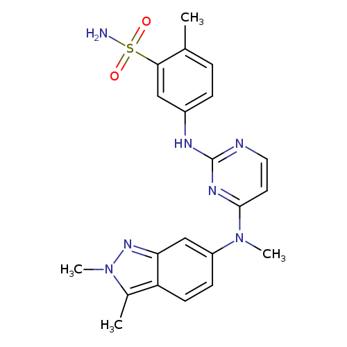 5-[[4-[(2,3-Dimethyl-2H-indazol-6-yl)methylamino]-2-pyrimidinyl]amino]-2-methylbenzenesulfonamide