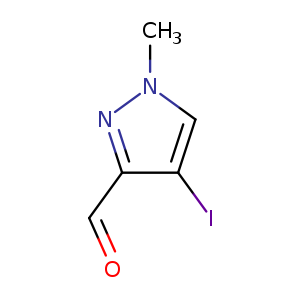1H-Pyrazole-3-carboxaldehyde, 4-iodo-1-methyl-