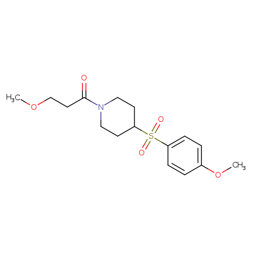3-methoxy-1-[4-(4-methoxybenzenesulfonyl)piperidin-1-yl]propan-1-one