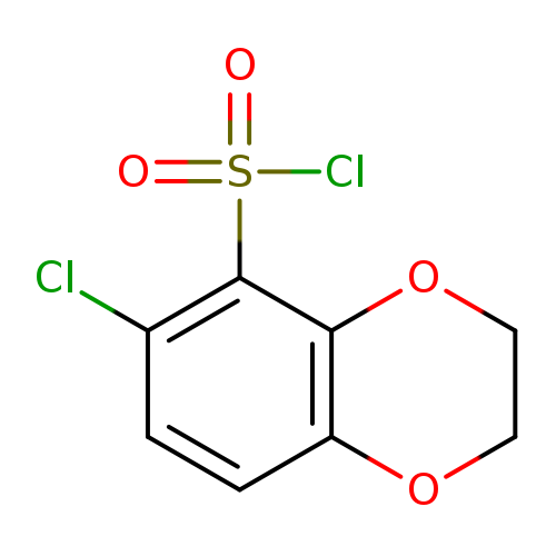 6-chloro-2,3-dihydro-1,4-benzodioxine-5-sulfonyl chloride