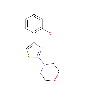 5-fluoro-2-[2-(morpholin-4-yl)-1,3-thiazol-4-yl]phenol