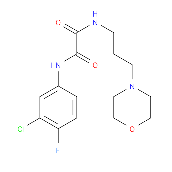 N-(3-chloro-4-fluorophenyl)-N'-[3-(morpholin-4-yl)propyl]ethanediamide