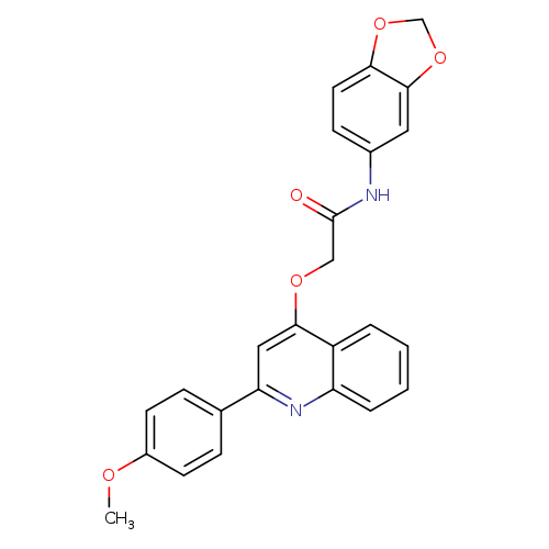 N-(2H-1,3-benzodioxol-5-yl)-2-{[2-(4-methoxyphenyl)quinolin-4-yl]oxy}acetamide