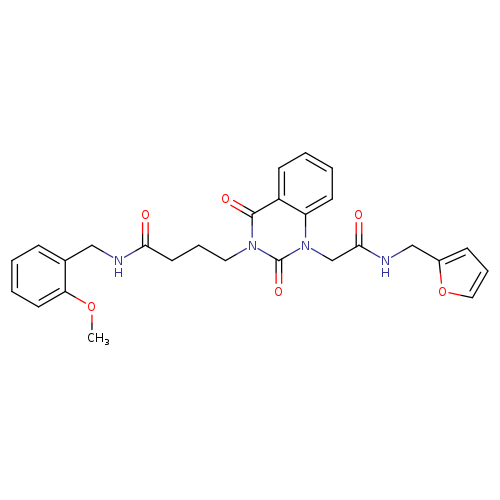 4-[1-({[(furan-2-yl)methyl]carbamoyl}methyl)-2,4-dioxo-1,2,3,4-tetrahydroquinazolin-3-yl]-N-[(2-methoxyphenyl)methyl]butanamide
