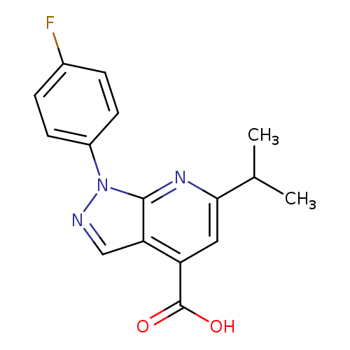 1-(4-Fluorophenyl)-6-isopropyl-1H-pyrazolo[3,4-b]pyridine-4-carboxylic acid