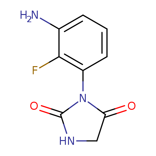 3-(3-amino-2-fluorophenyl)imidazolidine-2,4-dione